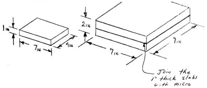 Quickie Book End Foam Dimensions